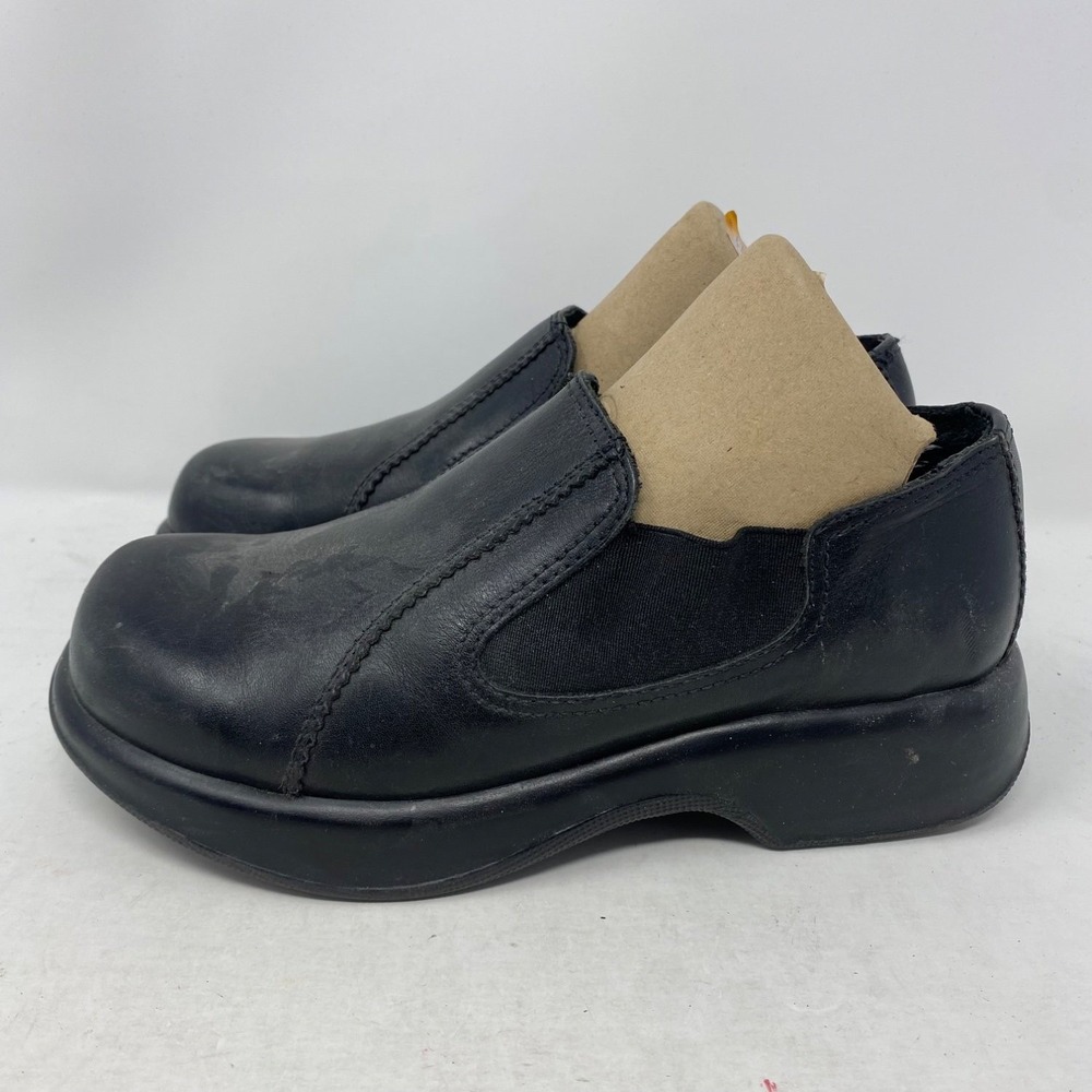 Dansko 428CO Womens Size 7.5 Black Slip-on Comfort Shoes Flat Loafer EU 38